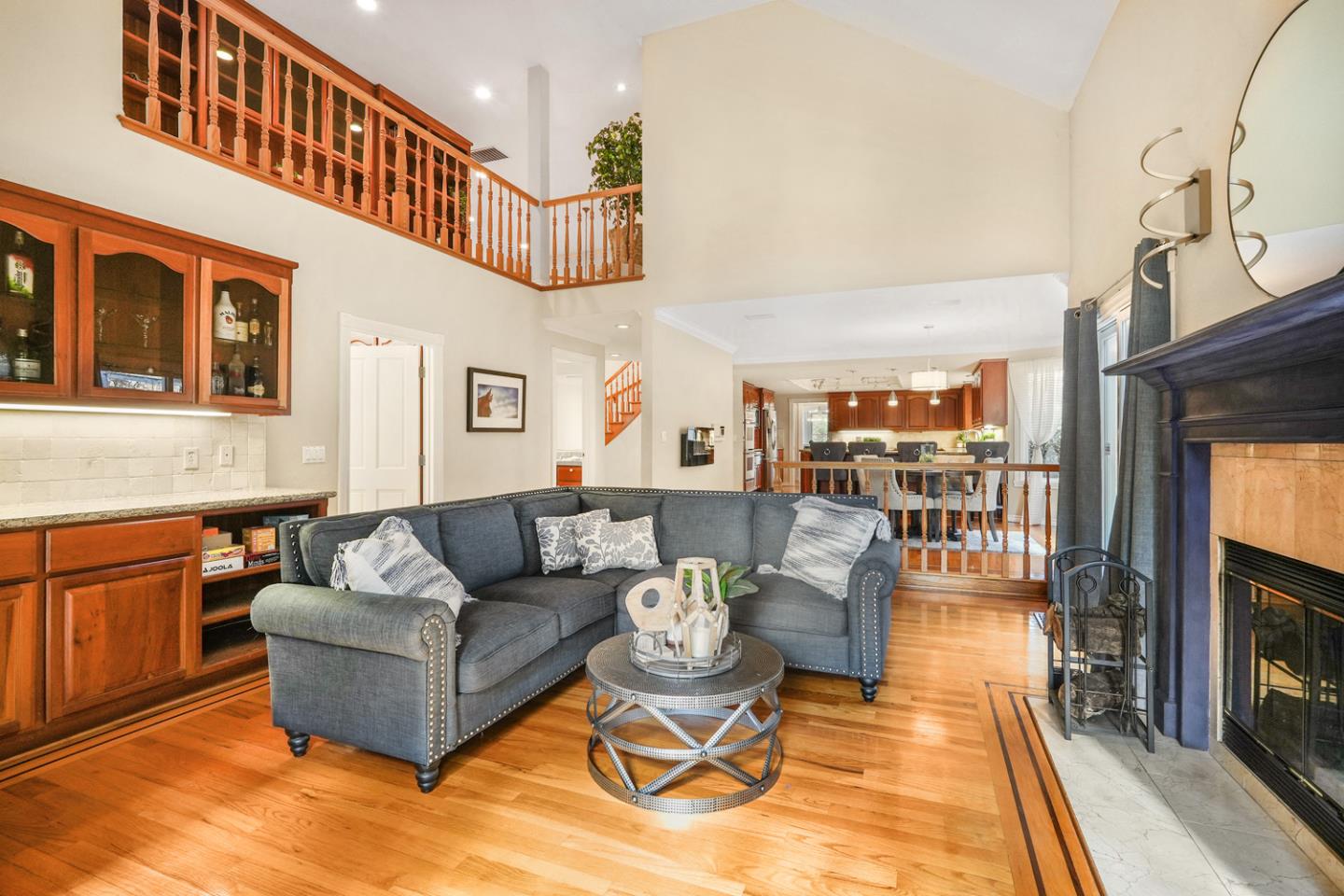 1245 Day Road Gilroy, CA 95020 - Photo 19 of 55 a living room with furniture a flat screen tv and a rug