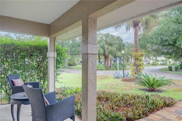 a view of backyard with plants and garden