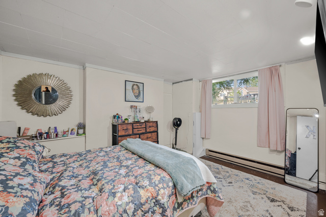 1275 North Geneva Road Provo, UT 84601 - Photo 16 of 25 Bedroom with dark wood-finish flooring and a white ceiling