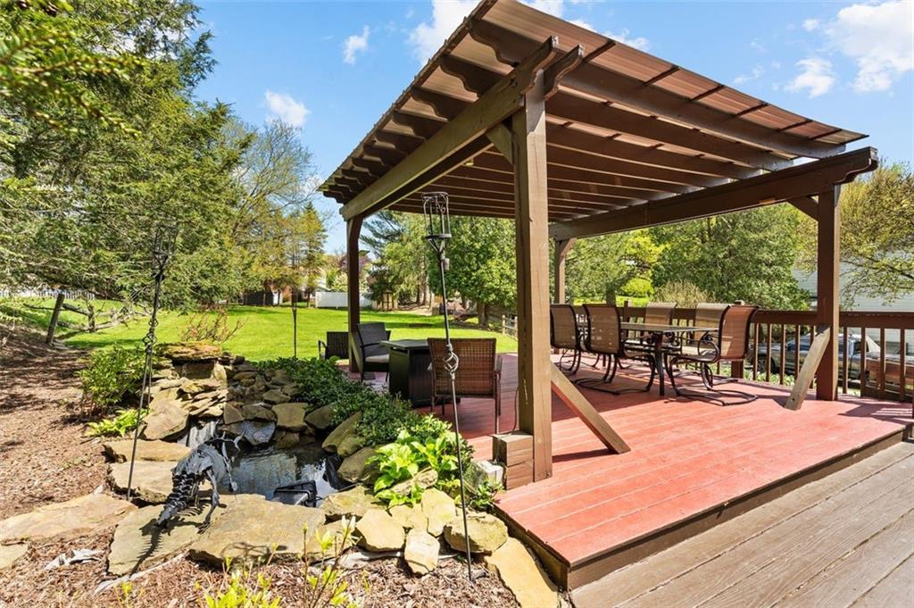424 Thompson Run Road Pittsburgh, PA 15237 - Photo 25 of 31 a patio with glass top table and chairs