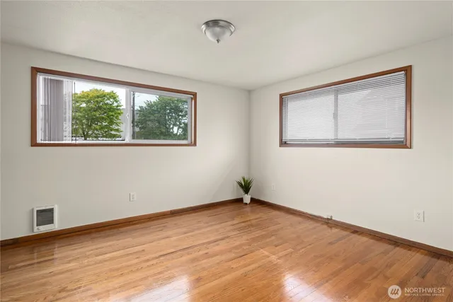 a bathroom with sink and mirror
