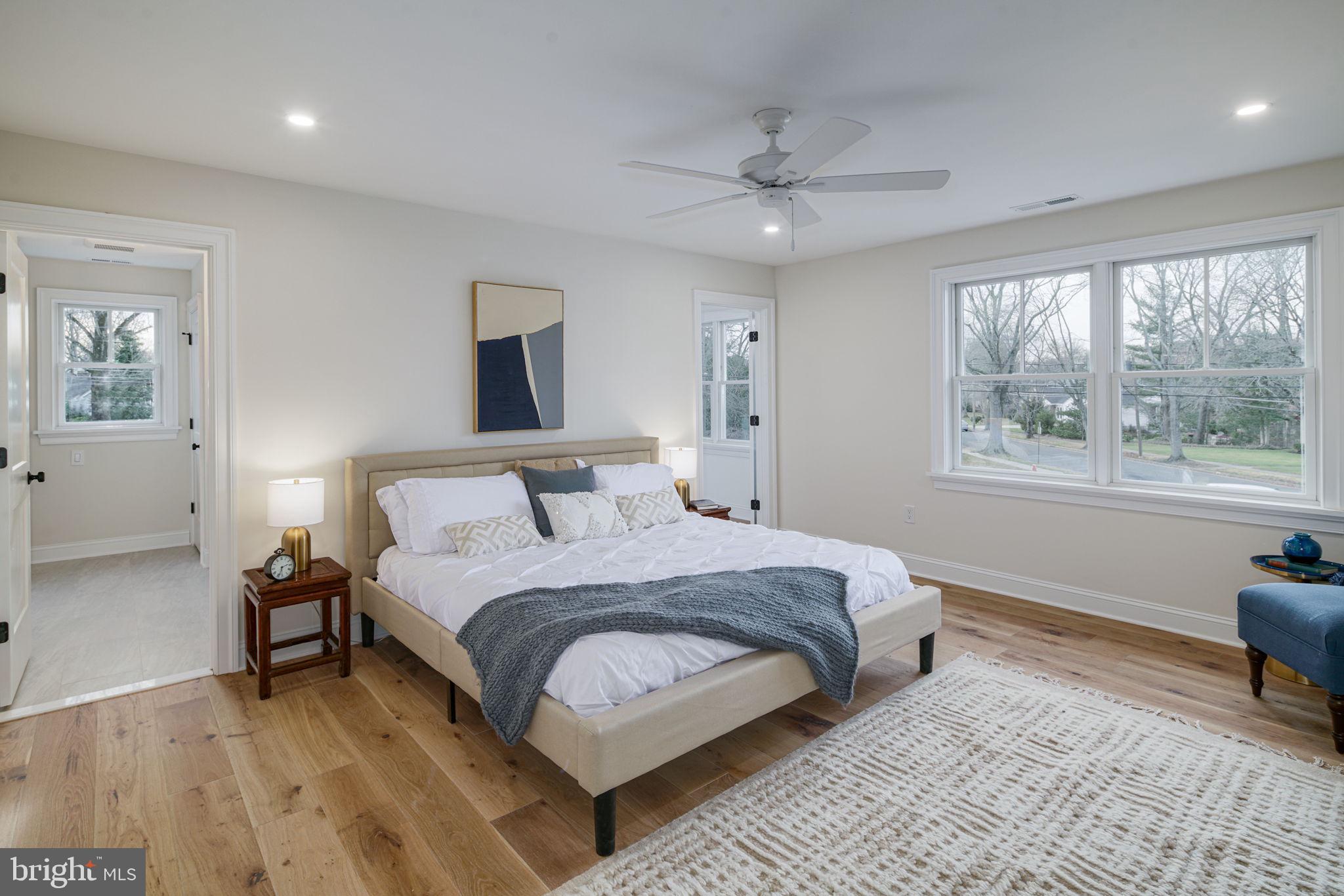 745 Cedar Avenue Haddonfield, NJ 08033 - Photo 28 of 55 a bedroom with a large bed and a window