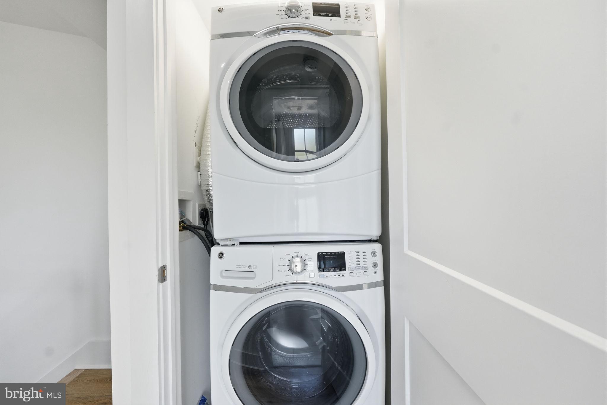401 11th Street Southeast Washington, DC 20003 - Photo 23 of 38 Full-sized washer and dryer on upper level