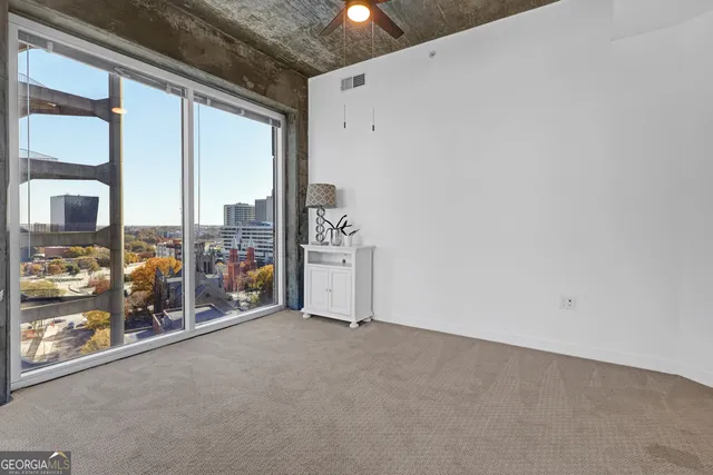 a view of livingroom with natural light