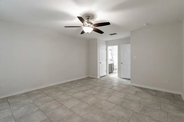 a view of an empty room