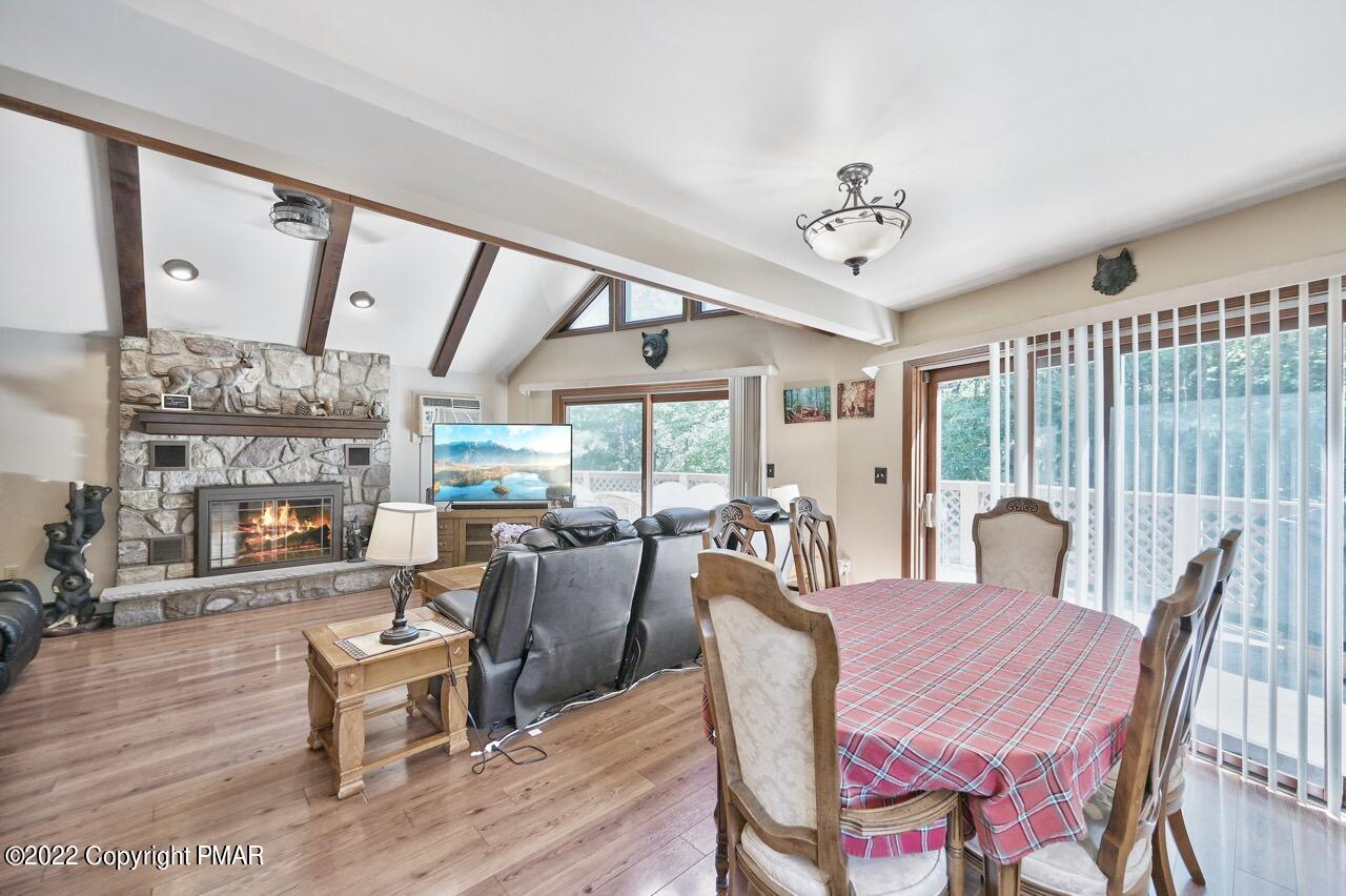 134 Moseywood Road Lake Harmony, PA 18624 - Photo 12 of 70 a view of a dining room with furniture window and outside view