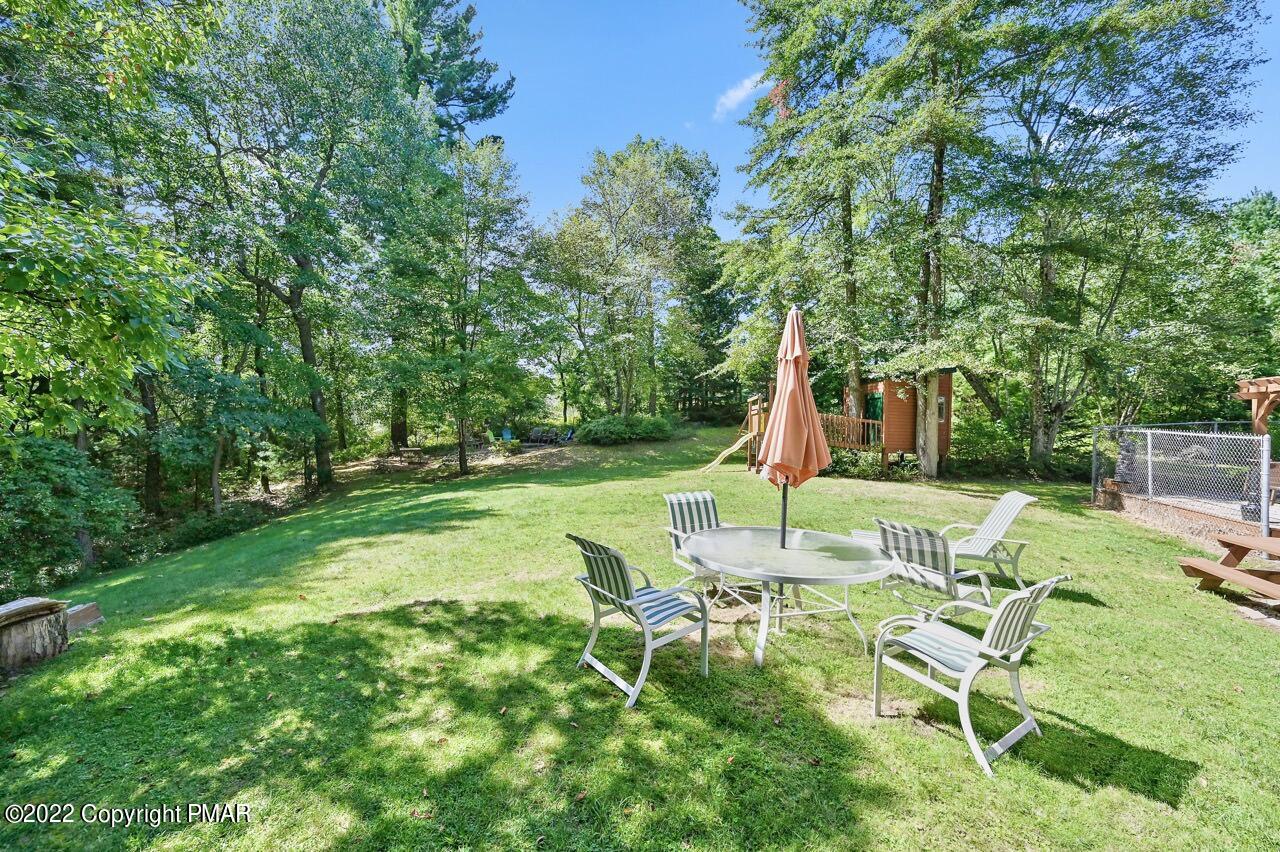 134 Moseywood Road Lake Harmony, PA 18624 - Photo 55 of 70 a view of a chair and table on the garden