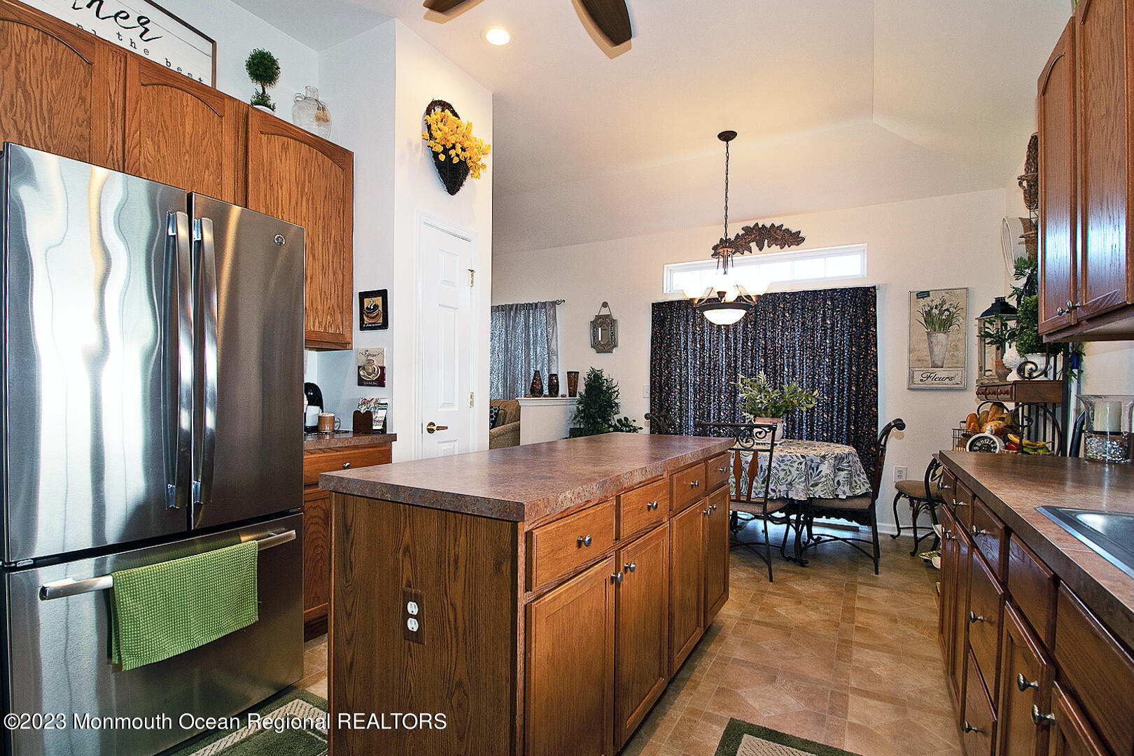27 Pancoast Road Waretown, NJ 08758 - Photo 18 of 37 a kitchen with sink cabinets and refrigerator