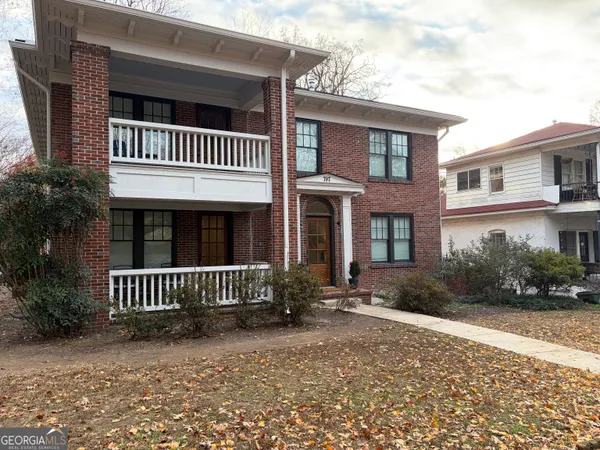 a front view of a house