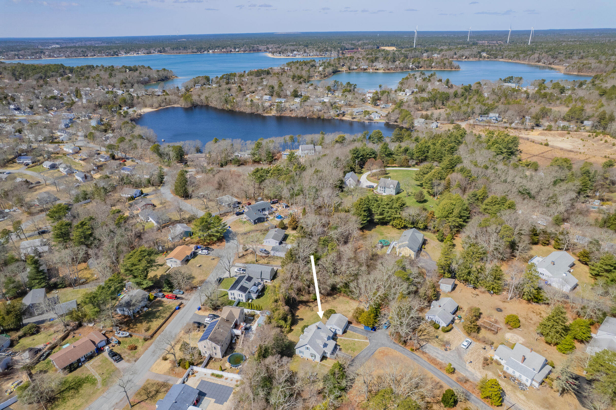 27 Head Of The Bay Road Buzzards Bay, MA 02532 - Photo 42 of 43 an aerial view of residential houses with outdoor space