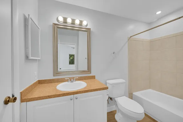 a view of a balcony with an outdoor space