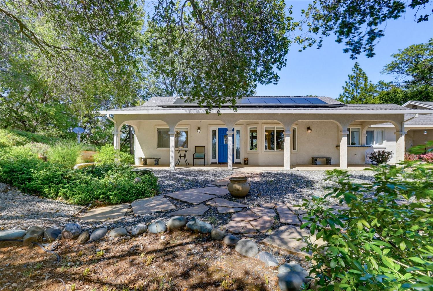front view of a house with a porch