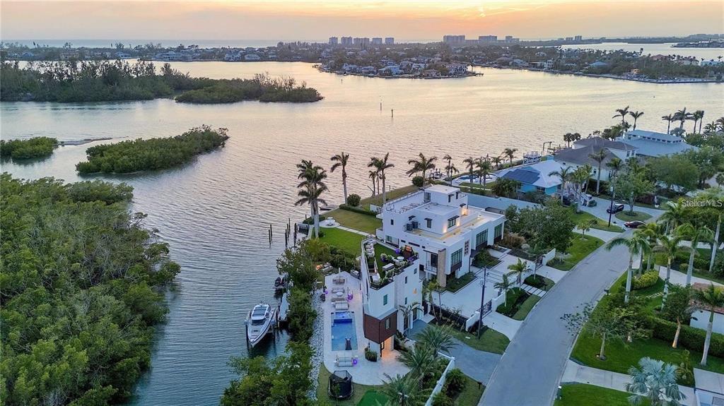 1406 Tangier Way Sarasota, FL 34239 - Photo 3 of 58 an aerial view of a city with lake view
