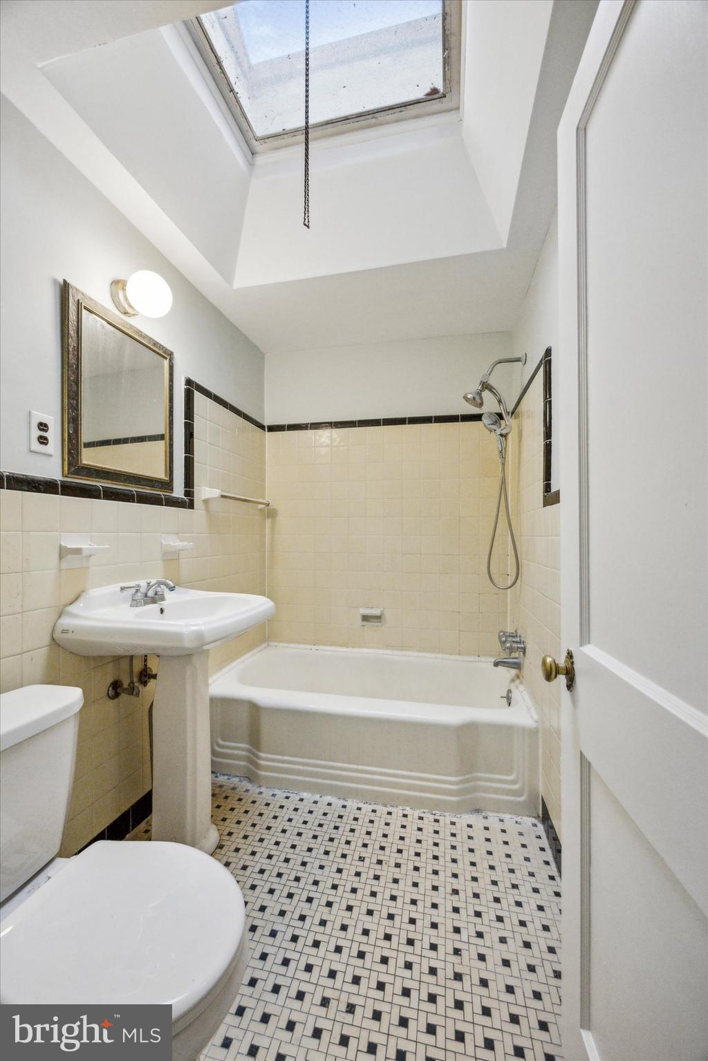 11 Trent Road Wynnewood, PA 19096 - Photo 15 of 25 Hall Bathroom with skylight