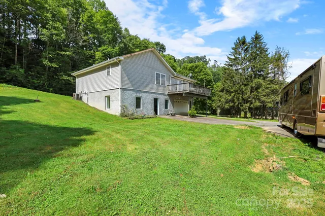 a house view with a garden space
