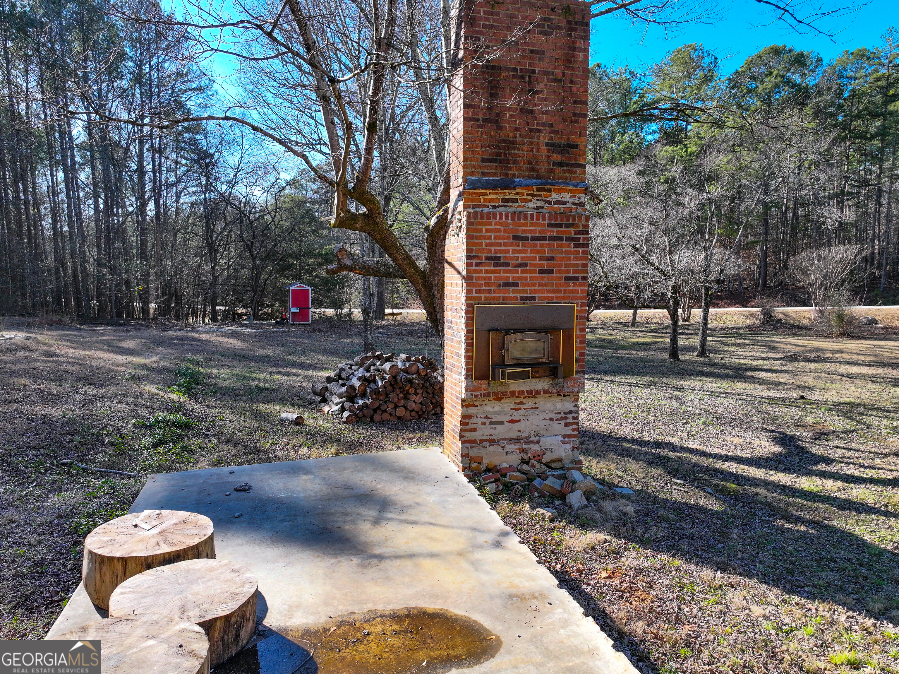 125 George Green Road Tallapoosa, GA 30176 - Photo 17 of 28 a view of a yard with plants and trees