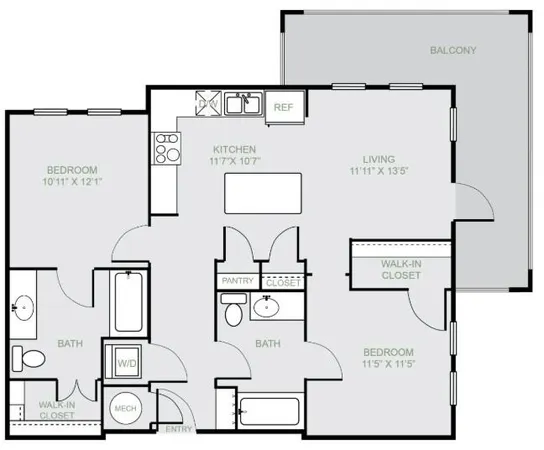 $1,474 | 4600 East McKinney Street, Unit 1203, Denton, TX 76208