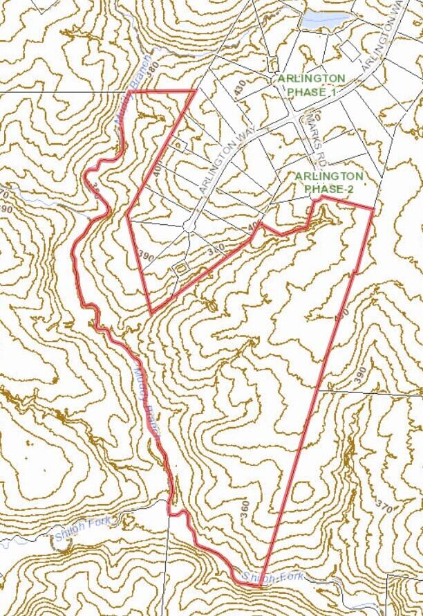0 Dozier Road Appling, GA 30802 - Photo 2 of 3 Topo Map - 134 Acre Appling Site