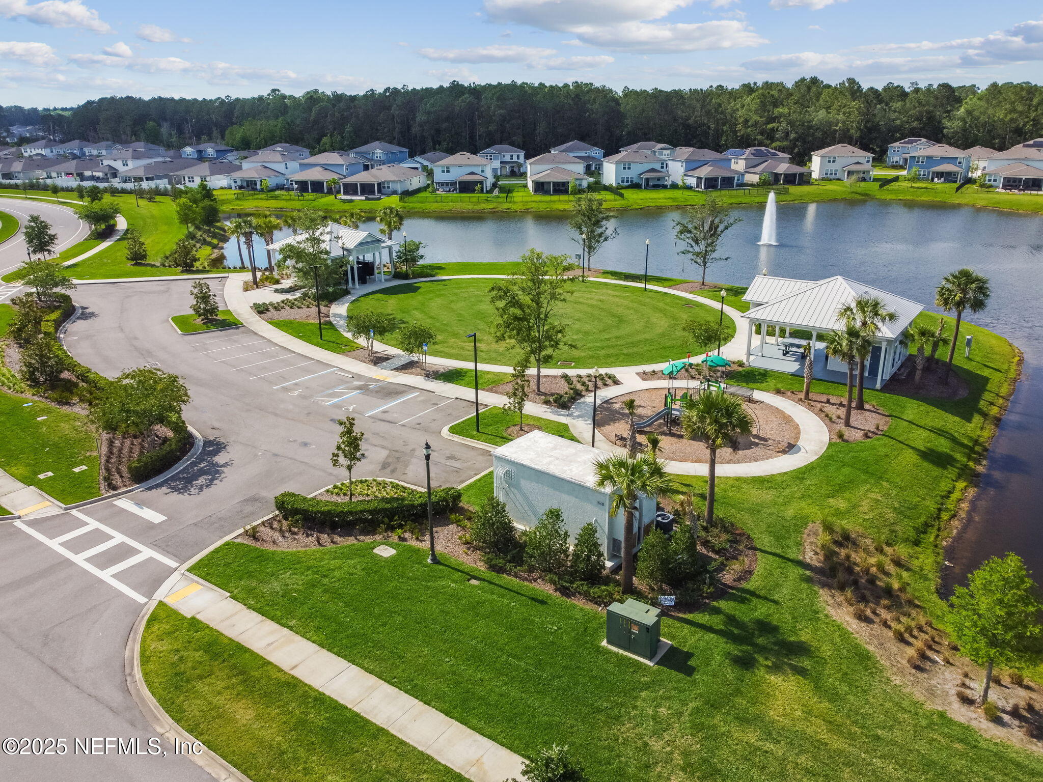 182 Myrtle Oak Court St. Augustine, FL 32092 - Photo 62 of 81 an aerial view of a house with a swimming pool yard and outdoor seating