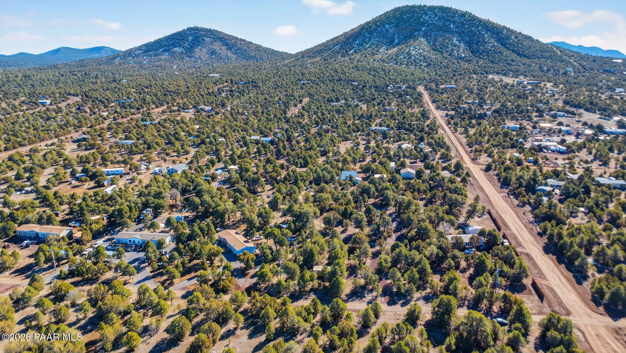 1302 East Bluebell Street Williams, AZ 86046 - Photo 9 of 12 an aerial view of residential house with an outdoor space