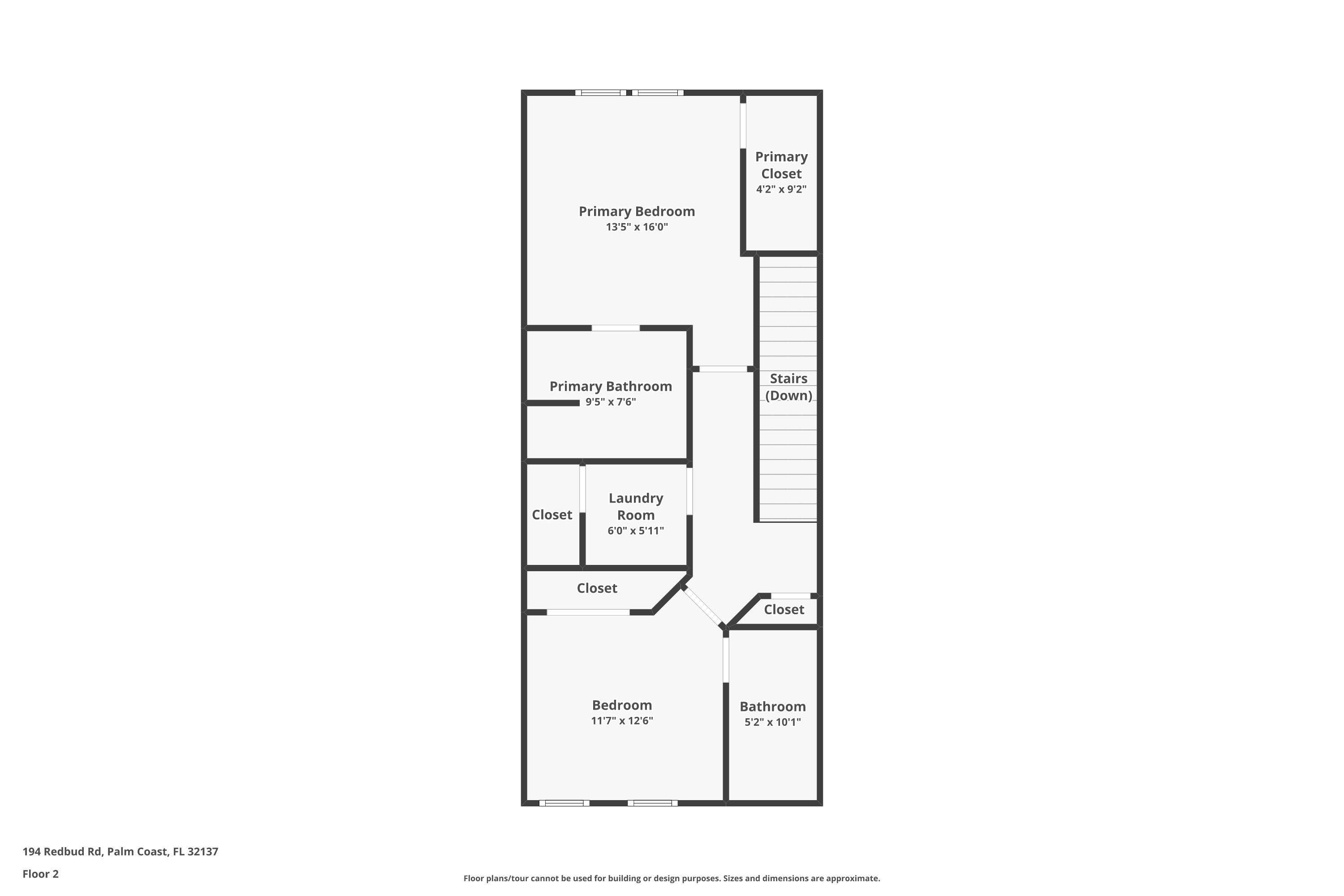 194 Redbud Road Palm Coast, FL 32137 - Photo 34 of 34 a picture of a floor plan