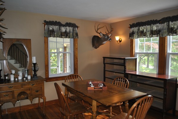 124 Partridgeville Road Templeton, MA 01468 - Photo 20 of 30 a view of a dining room with furniture window and outside view