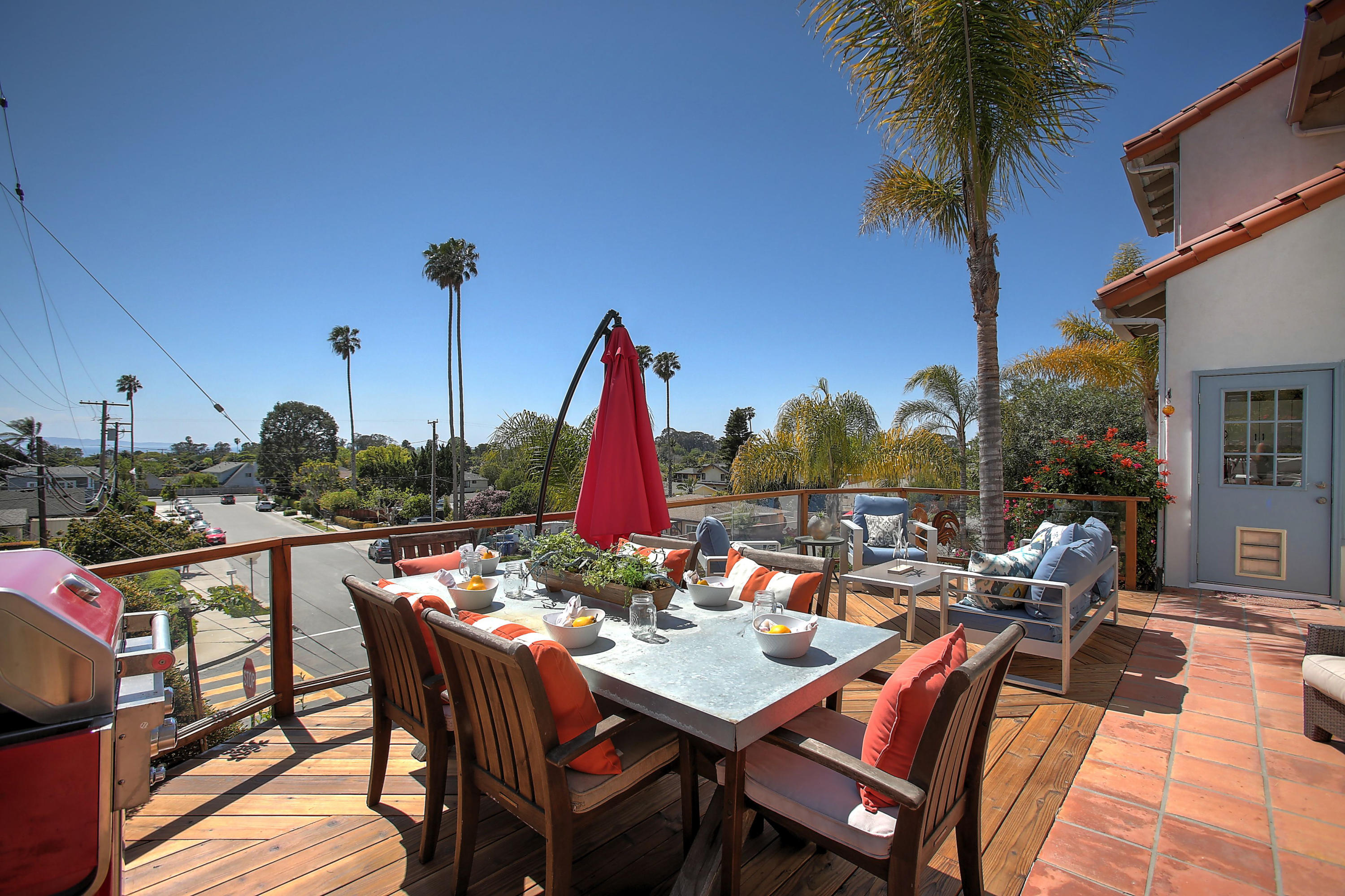 435 Fellowship Road Santa Barbara, CA 93109 - Photo 24 of 47 a view of a dinning table and chairs in patio