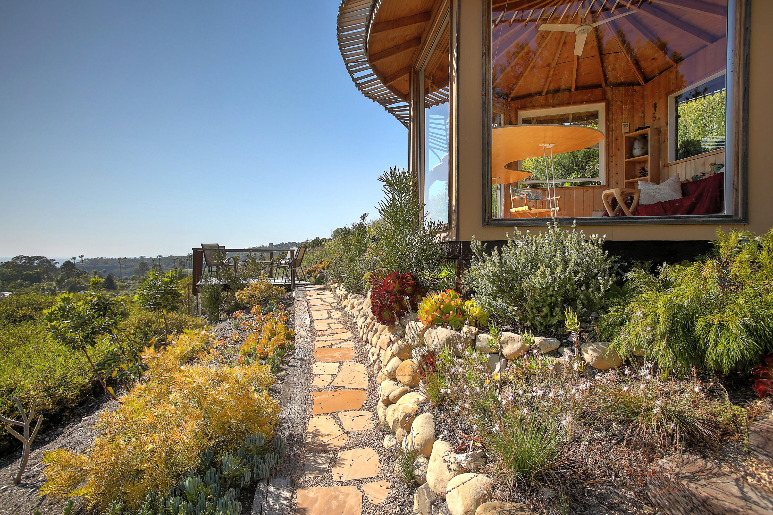 435 Fellowship Road Santa Barbara, CA 93109 - Photo 39 of 47 a view of a backyard with plants