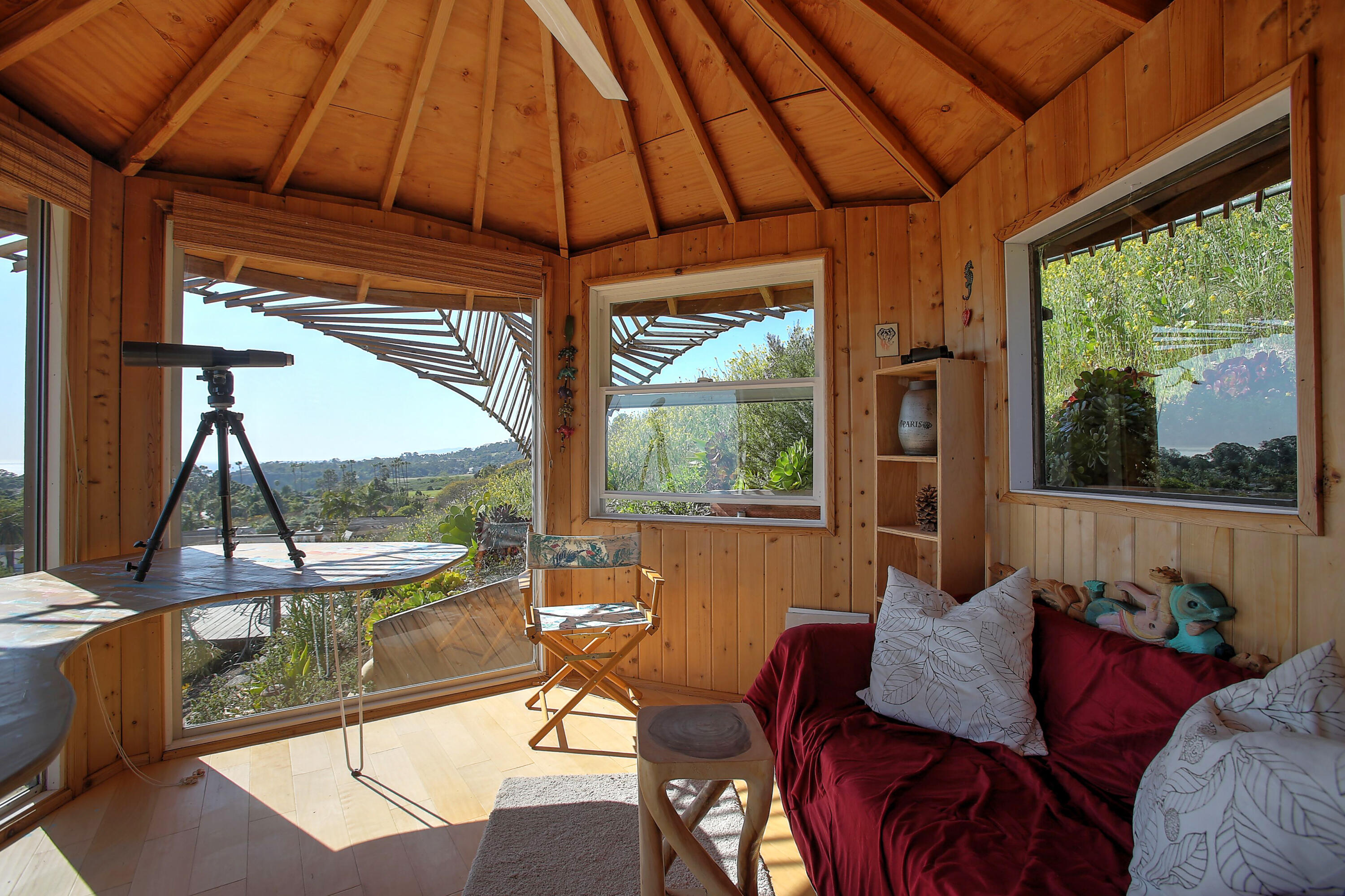 435 Fellowship Road Santa Barbara, CA 93109 - Photo 41 of 47 a living room with furniture and a floor to ceiling window