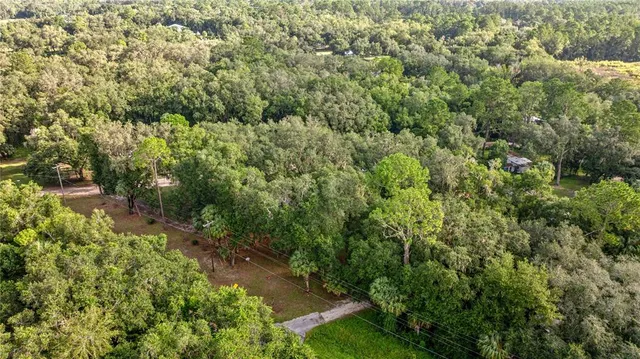 a view of a yard with an outdoor space