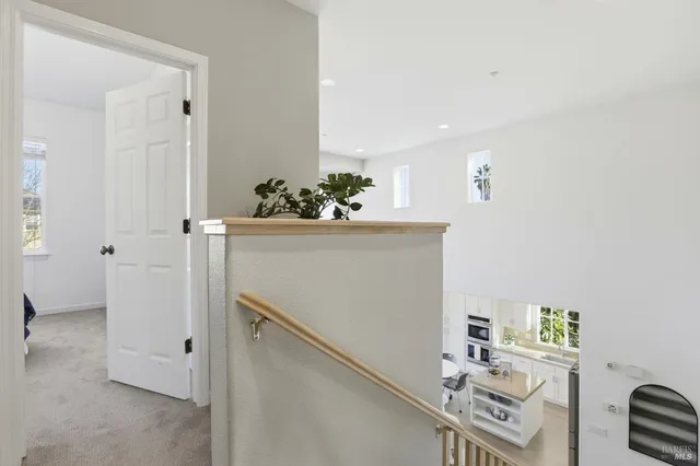 a room with furniture and flowers