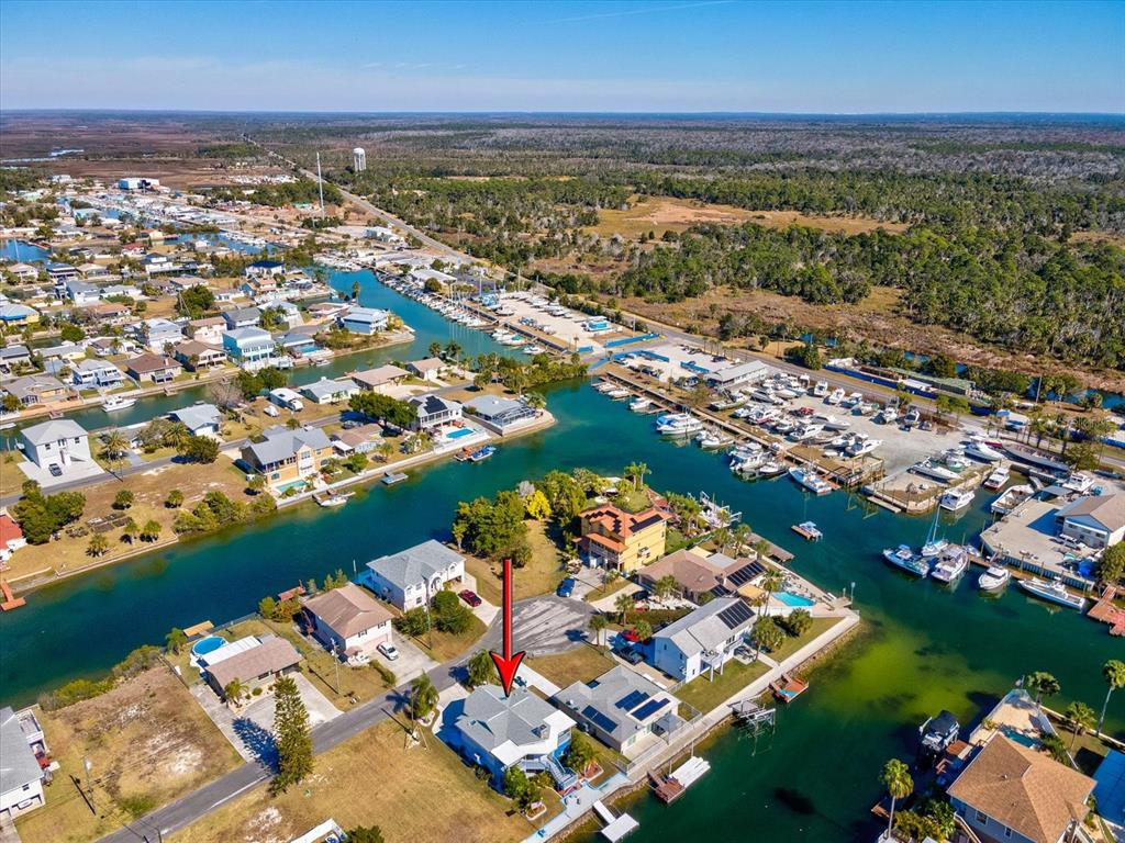 4290 Carlos Court Hernando Beach, FL 34607 - Photo 62 of 96 an aerial view of residential houses with outdoor space