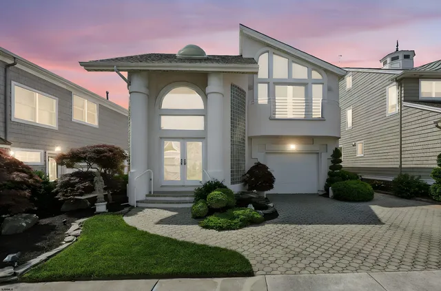 a front view of a house