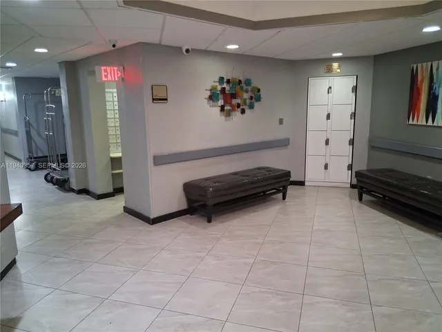 a view of hallway with elevator