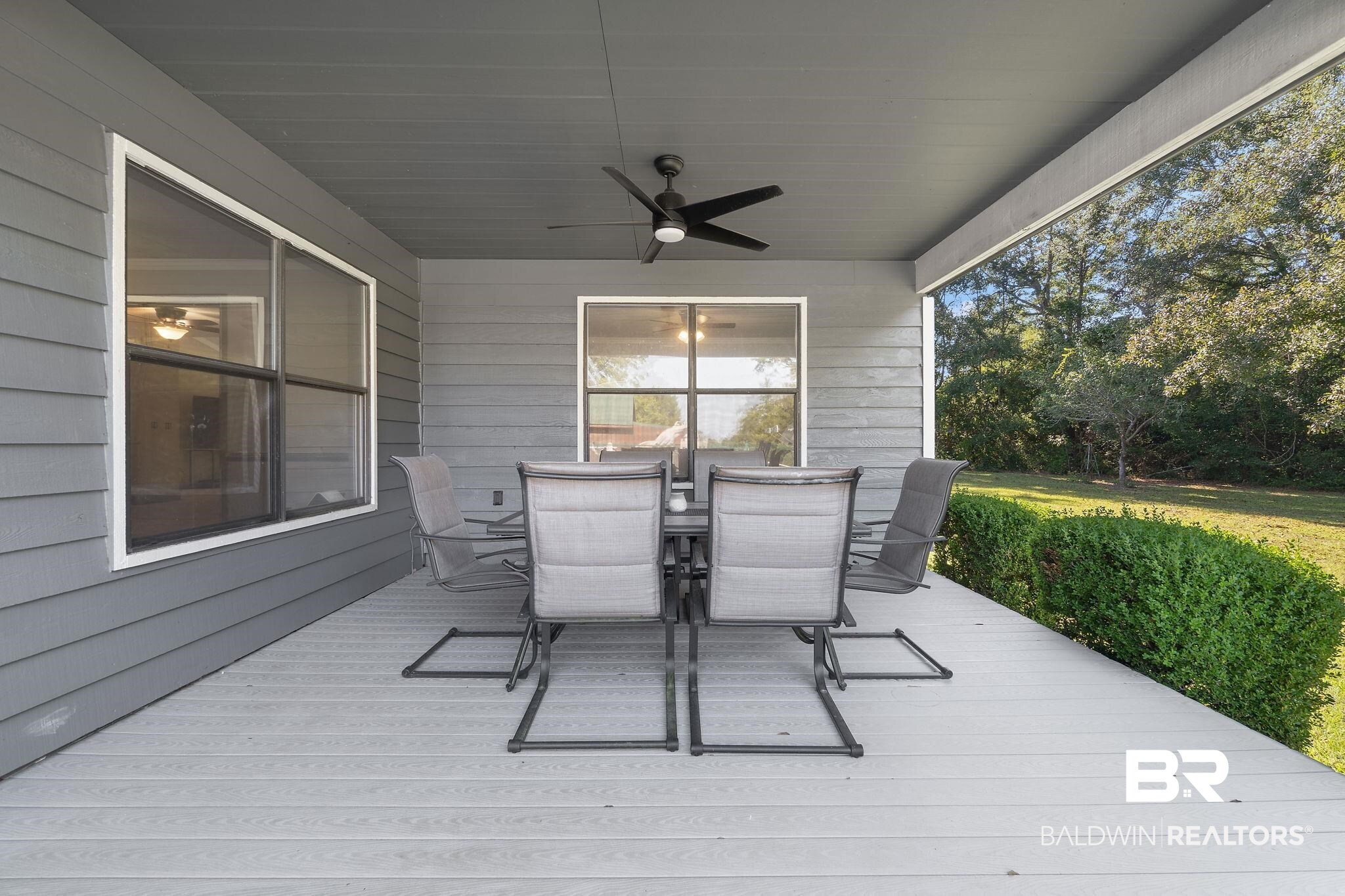 27300 C R Watson Road Robertsdale, AL 36567 - Photo 24 of 35 Deck with ceiling fan