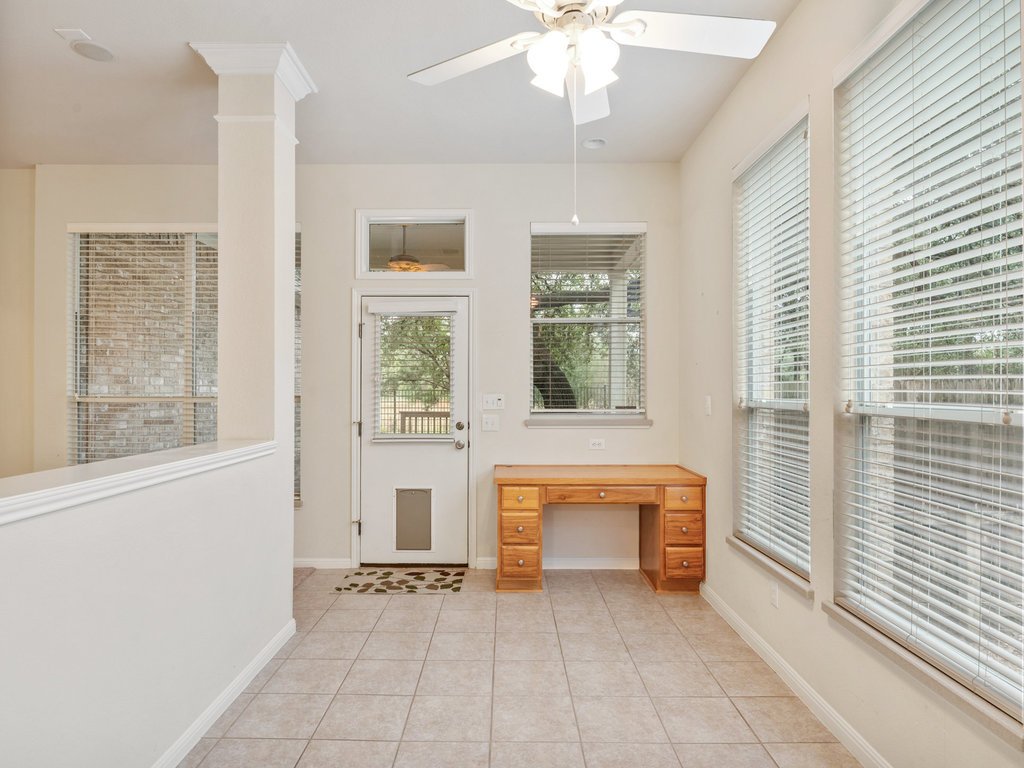 1858 Nelson Ranch Loop Cedar Park, TX 78613 - Photo 12 of 32 Unfurnished office featuring light tile patterned floors and a ceiling fan