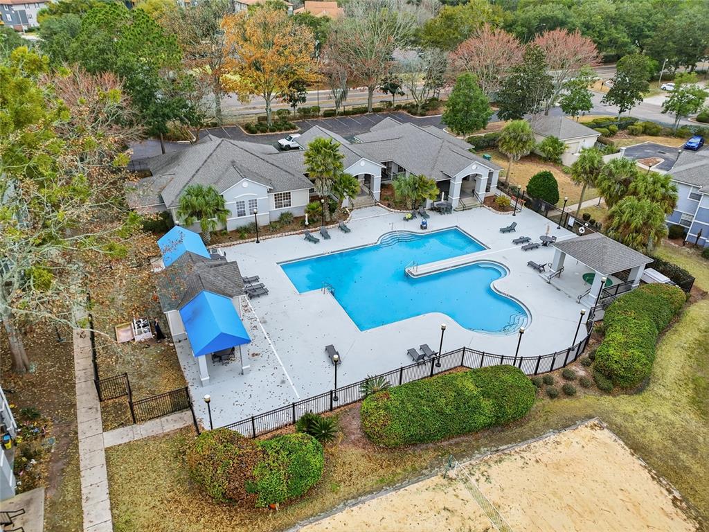 3705 Southwest 27th Street, Unit 717 Gainesville, FL 32608 - Photo 19 of 24 an aerial view of a house with outdoor space