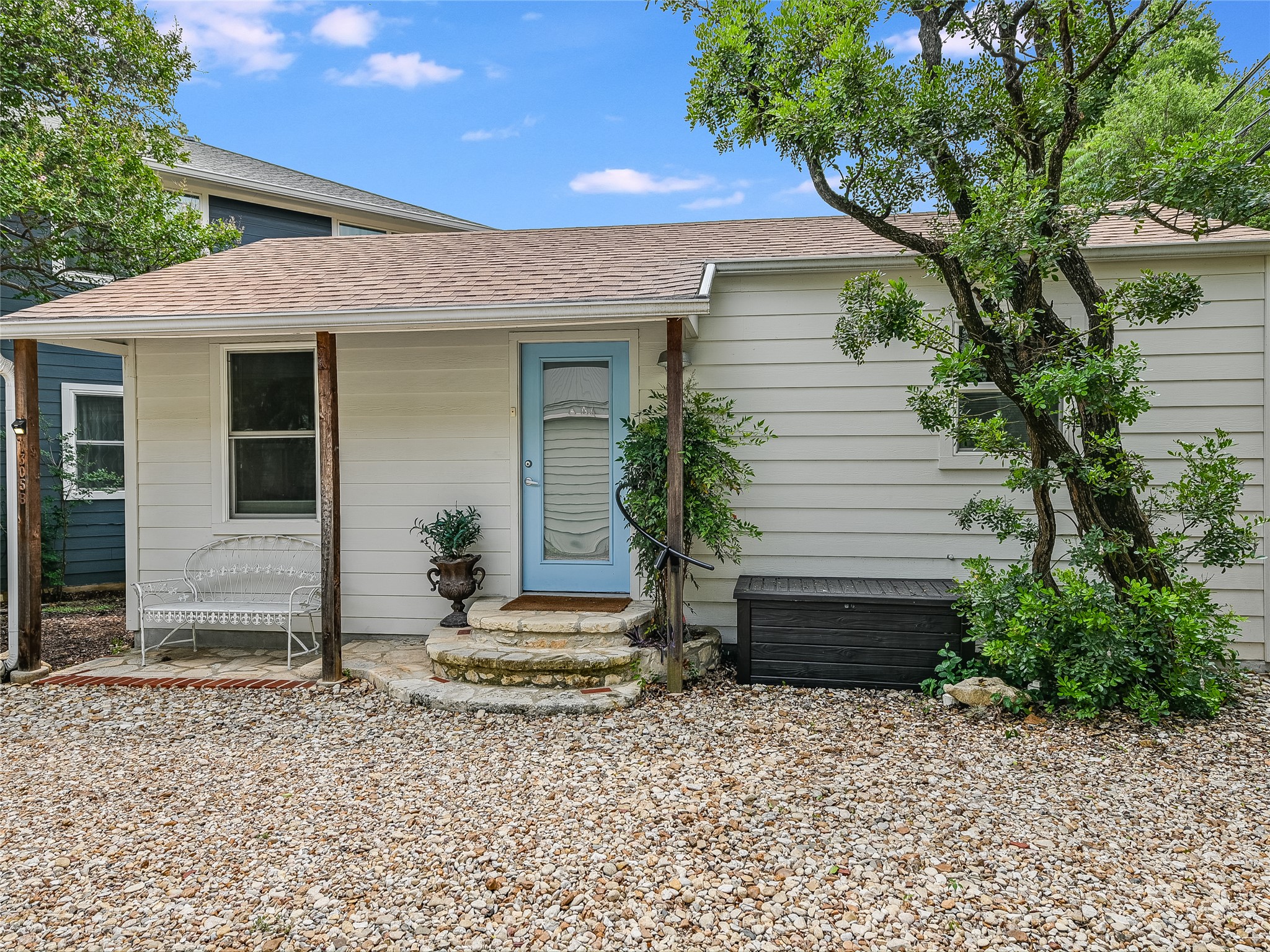 1205 Enfield Road Austin, TX 78703 - Photo 19 of 34 a front view of a house with a porch