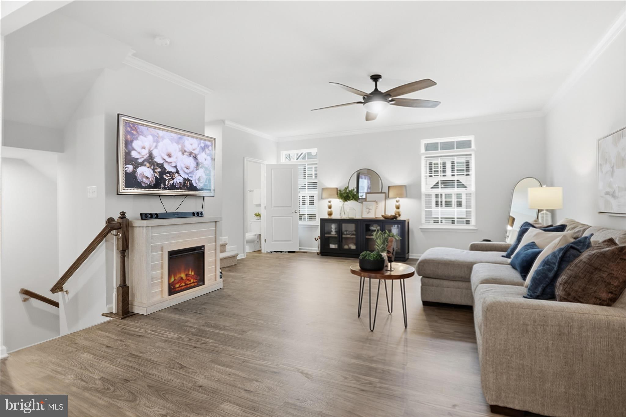506 View Point Way Fredericksburg, VA 22405 - Photo 5 of 39 a living room with furniture and a fireplace