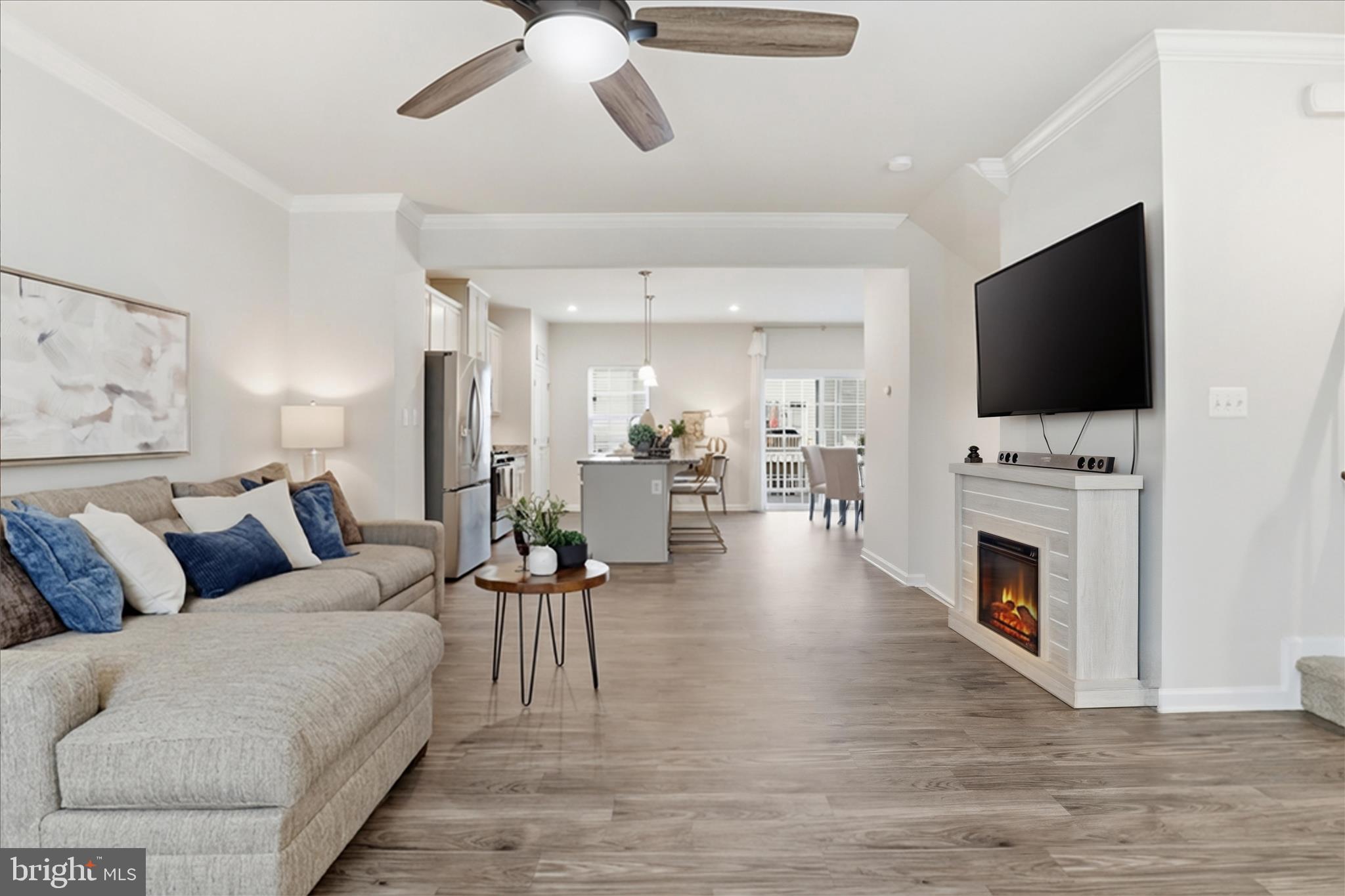506 View Point Way Fredericksburg, VA 22405 - Photo 7 of 39 a living room with furniture and a flat screen tv