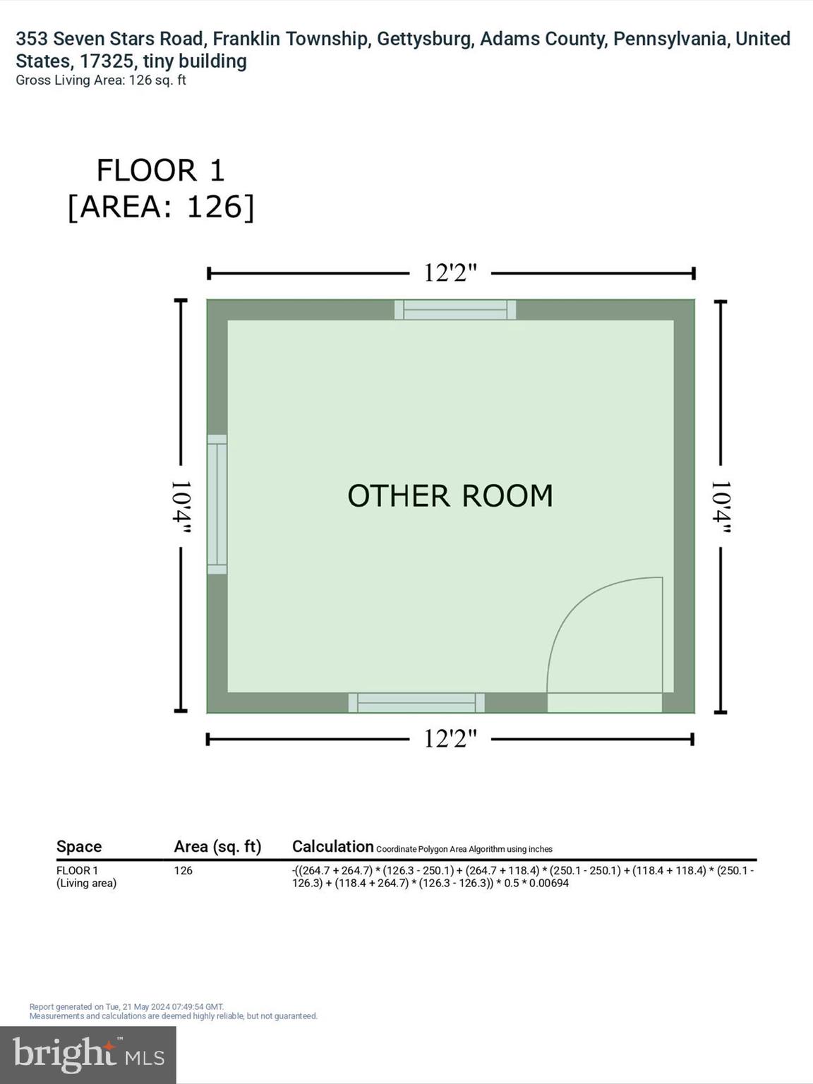 325 Seven Stars Road Gettysburg, PA 17325 - Photo 81 of 81 GLA Floor Plan