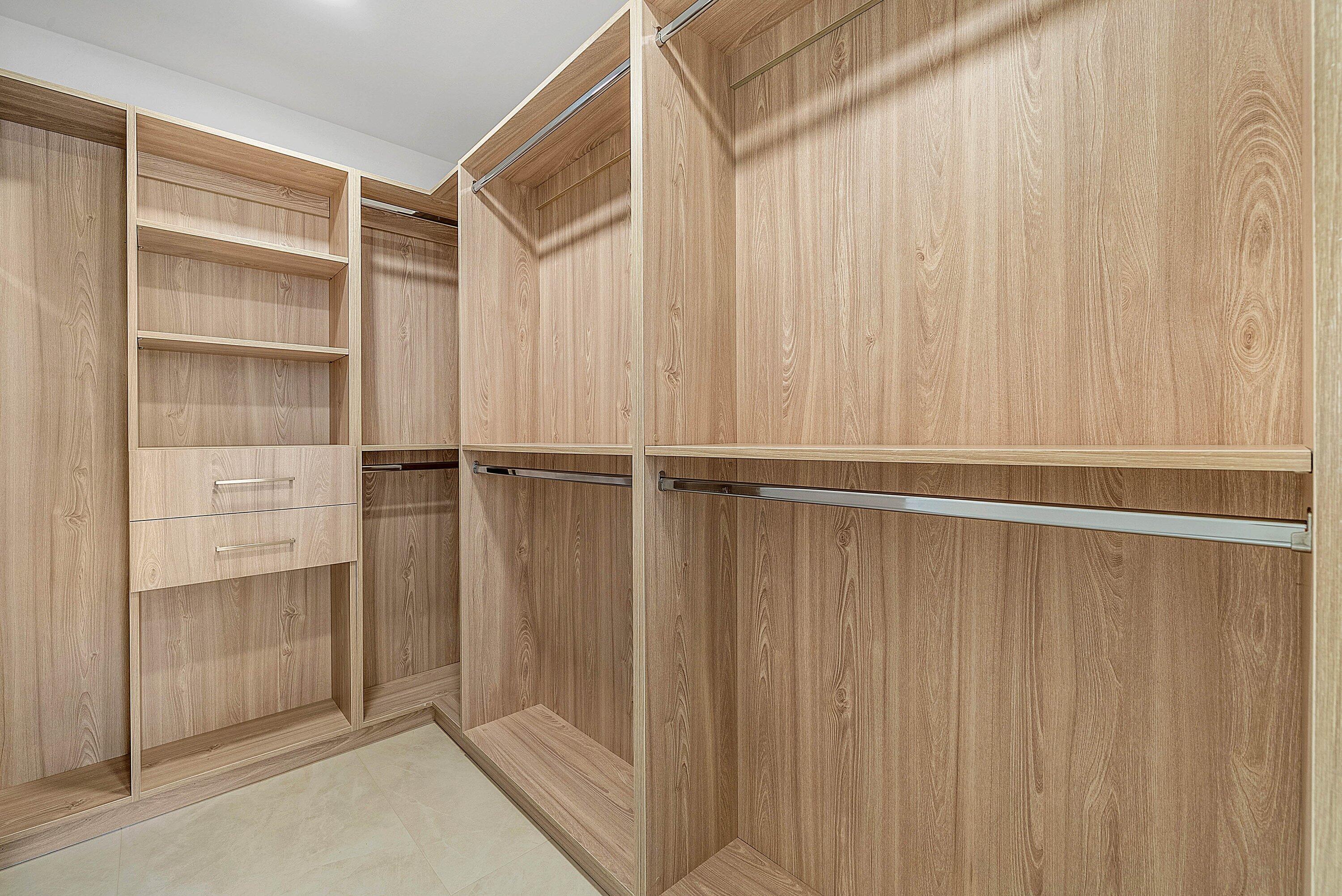 6547 Via Rosa Boca Raton, FL 33433 - Photo 35 of 55 a view of walk in closet with empty racks