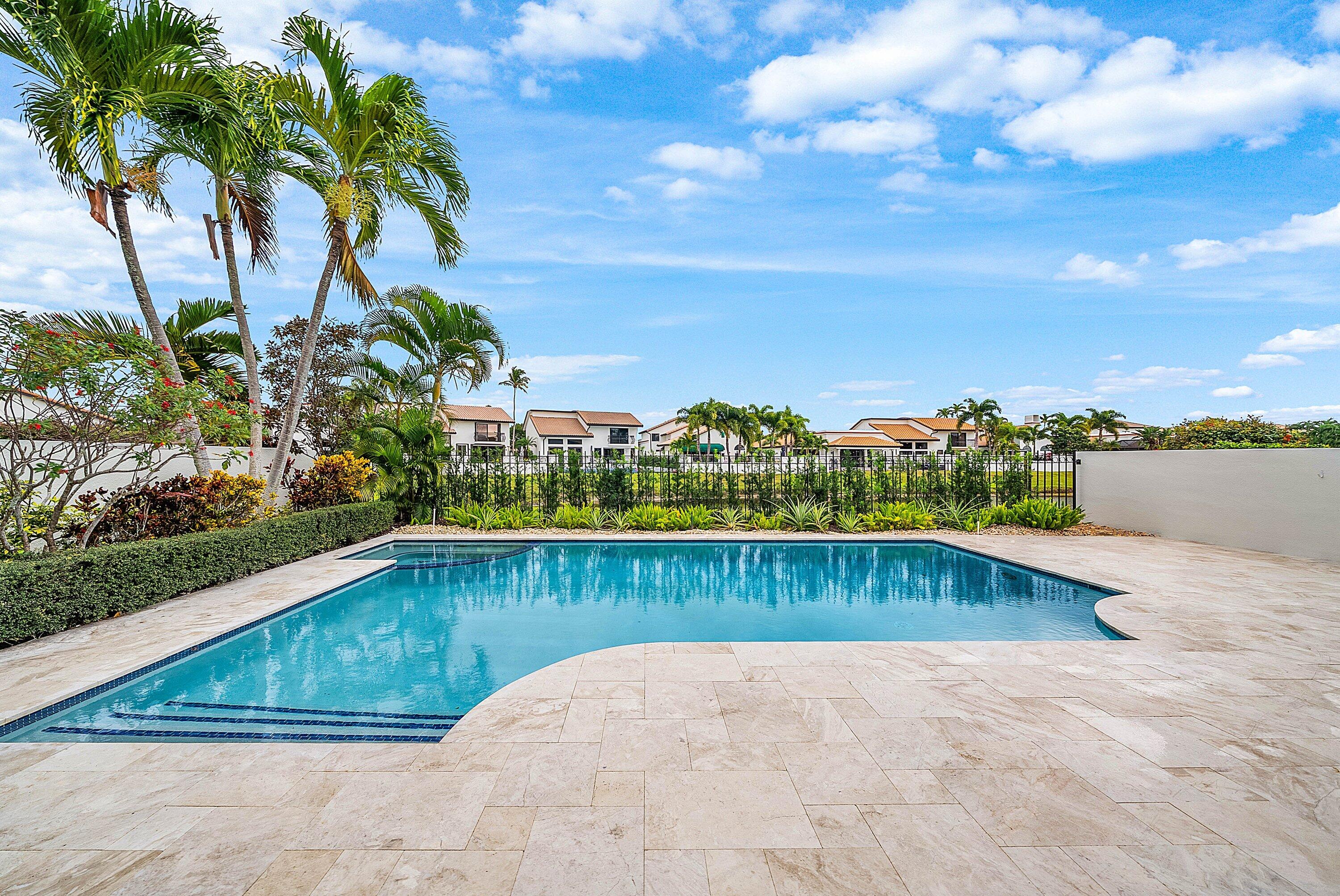 6547 Via Rosa Boca Raton, FL 33433 - Photo 42 of 55 a view of a terrace with a garden