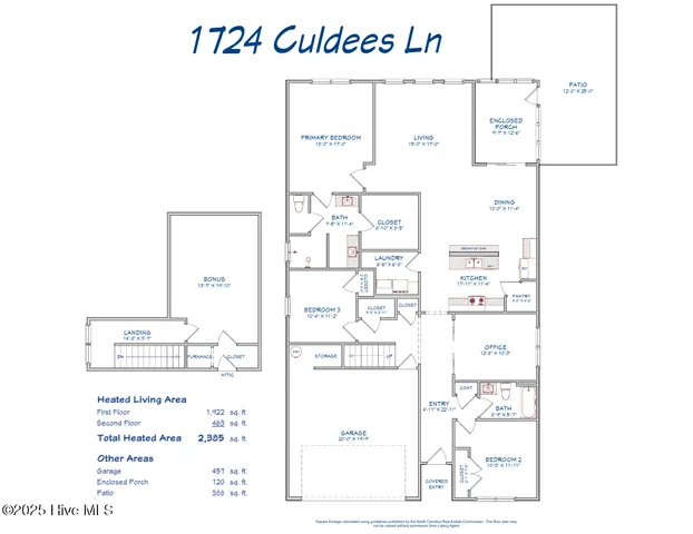 $354,900 | 1724 Culdees Lane Southeast, Bolivia, NC 28422
