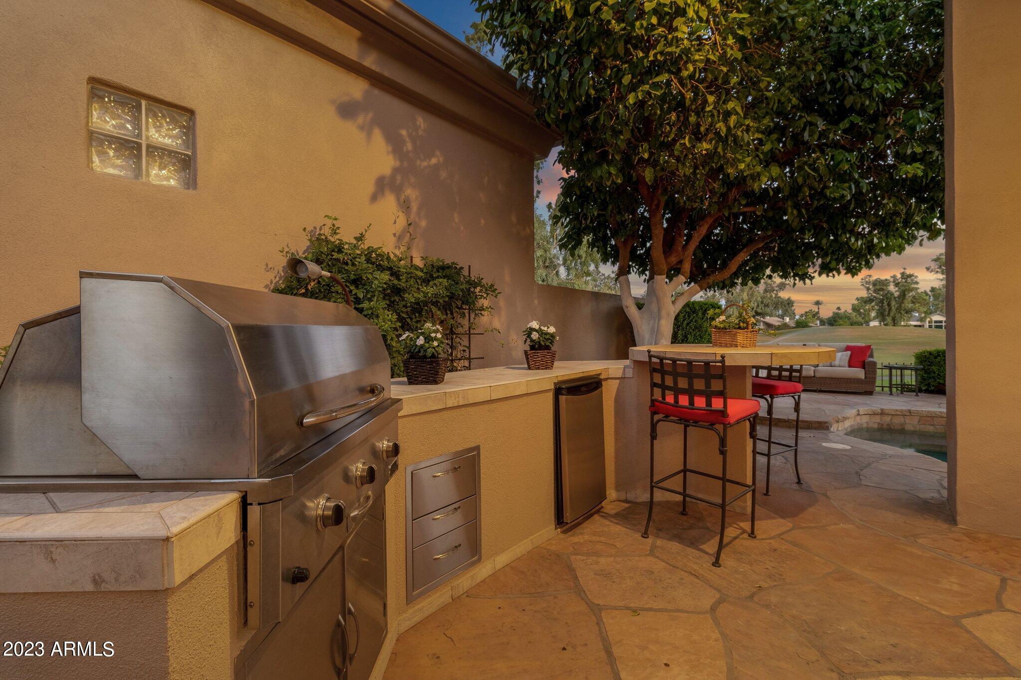 7705 East Doubletree Ranch Road, Unit 11 Scottsdale, AZ 85258 - Photo 46 of 58 Built-In BBQ