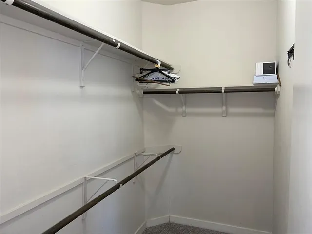 a close view of closet