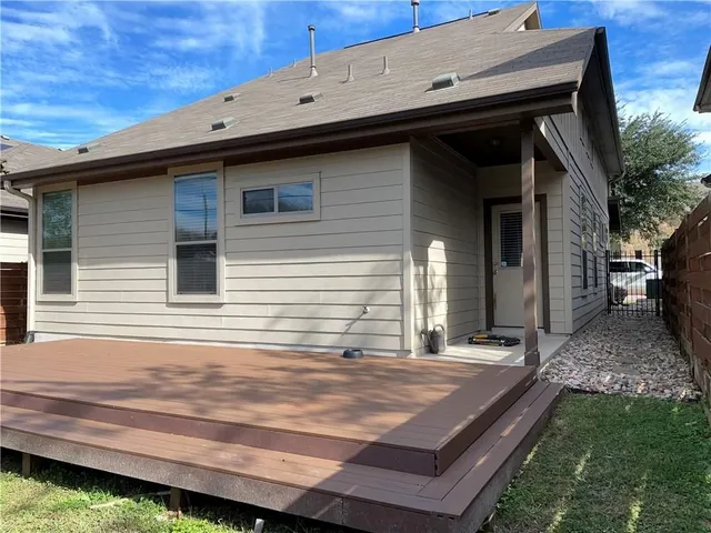 a view of a house with a door