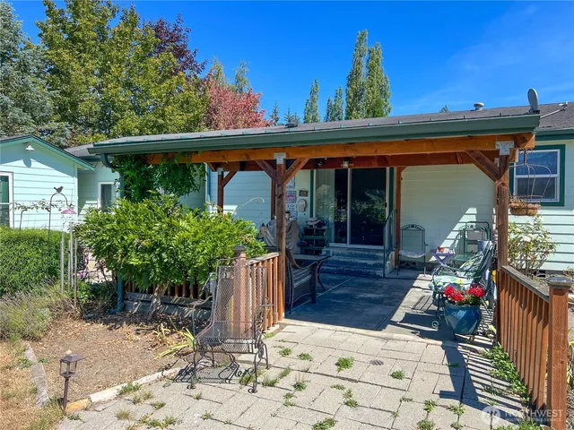 a view of outdoor space with patio