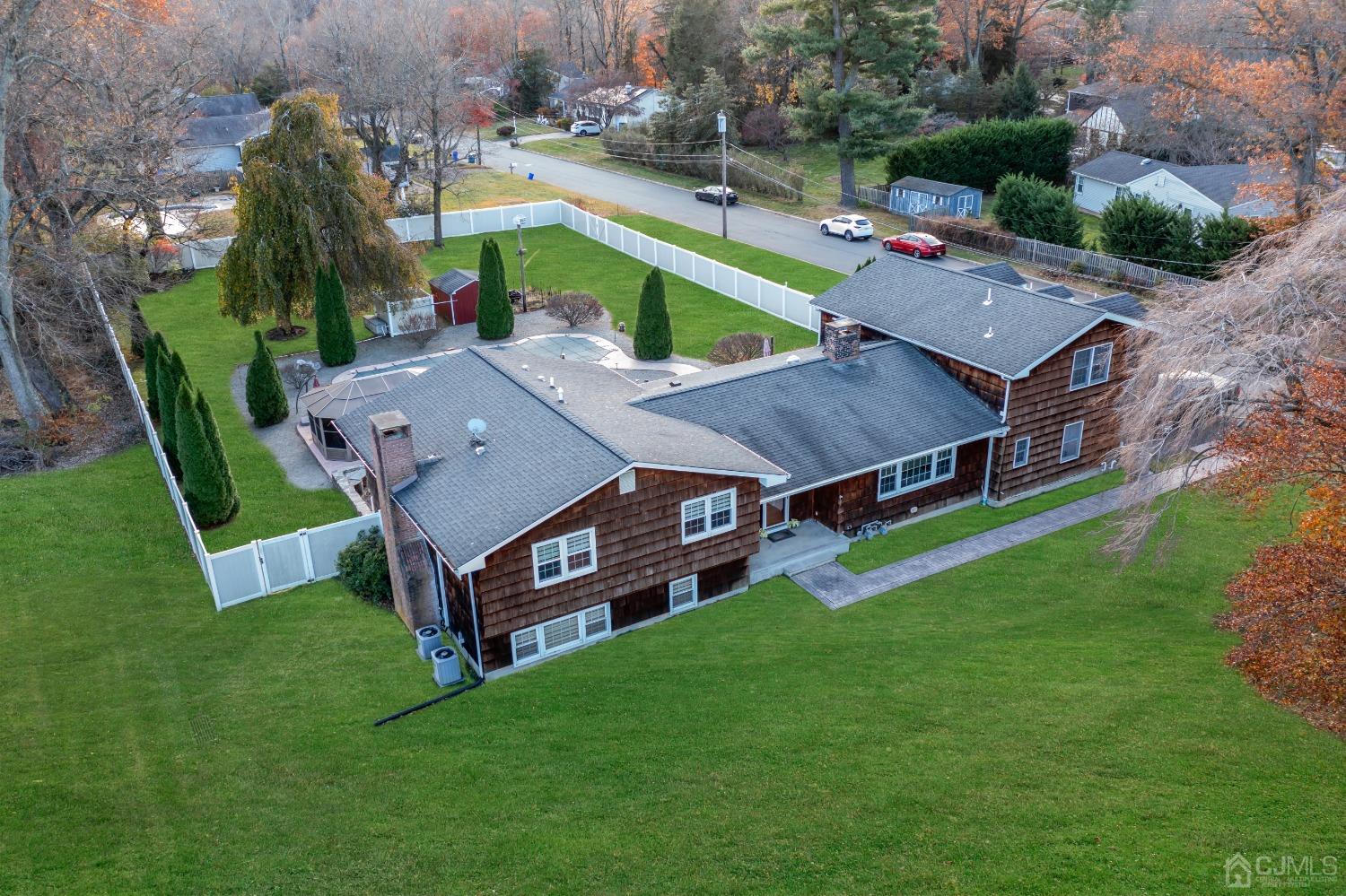 116 Grovers Mill Road Plainsboro, NJ 08536 - Photo 78 of 78 an aerial view of a house with a big yard
