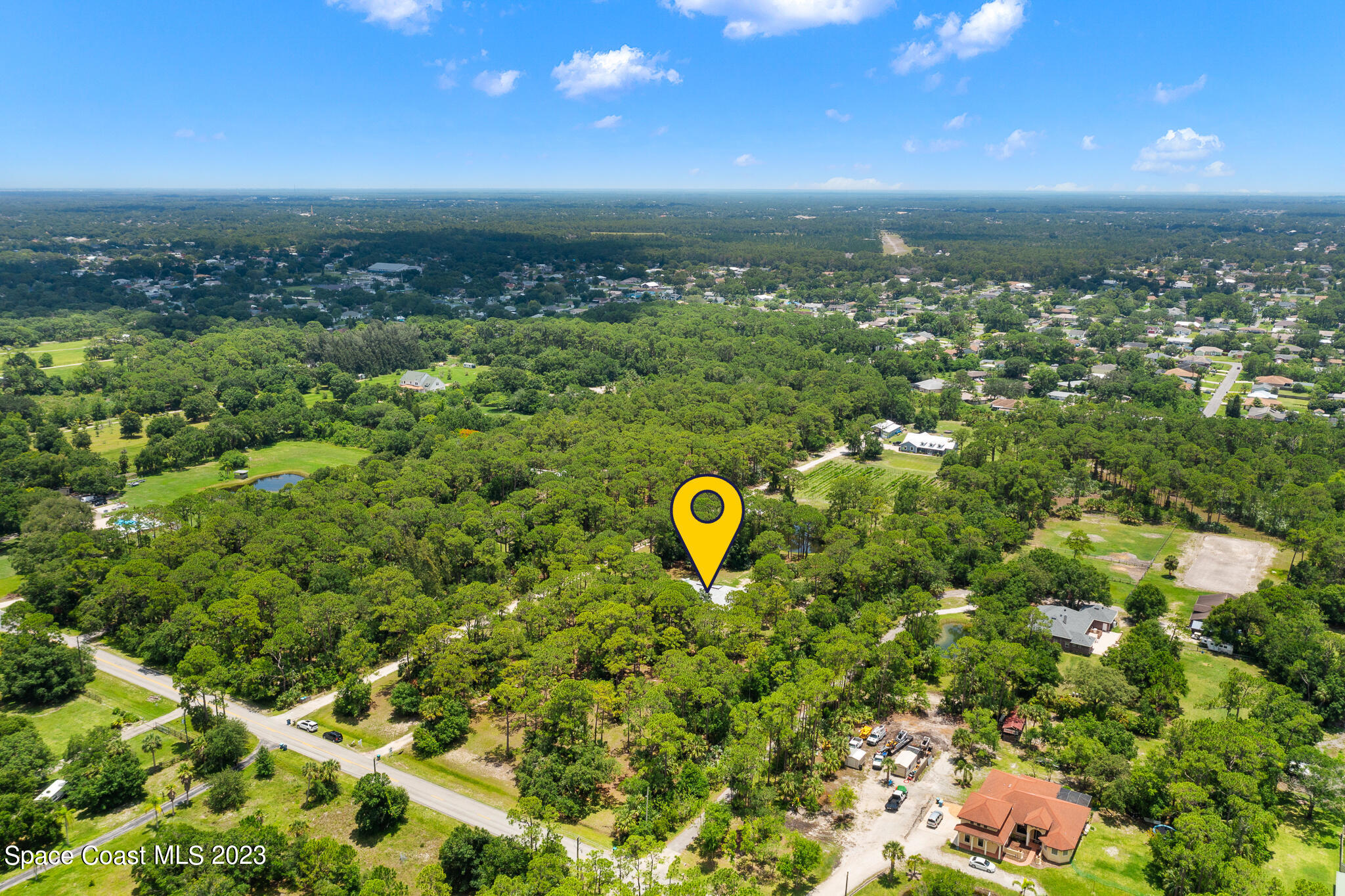 3836 Hield Road Northwest Palm Bay, FL 32907 - Photo 55 of 55 South East Birds Eye View
